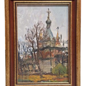 Картина "Строительство храма" Мухин 216В/4